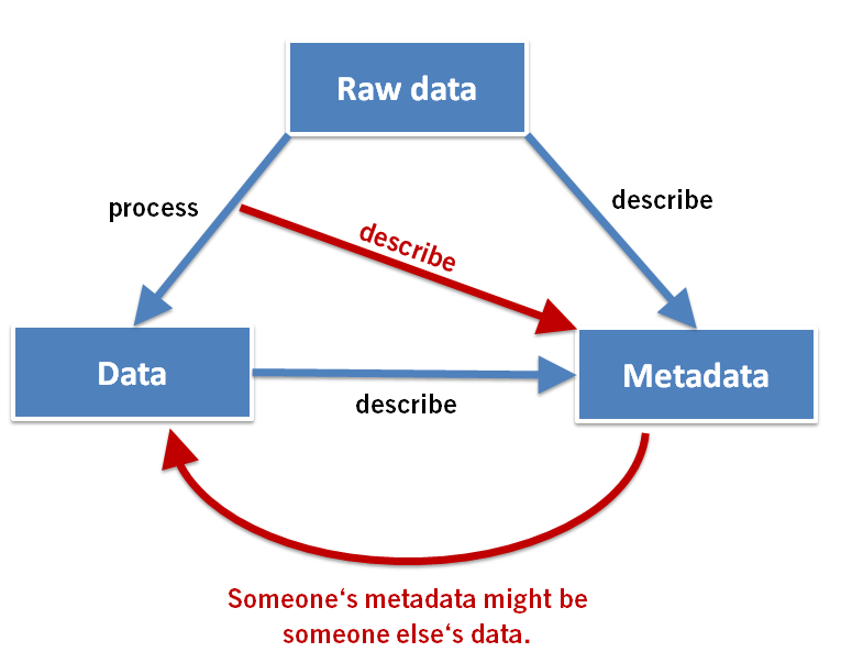 Raw Data vs. Processed Data vs. Metadata